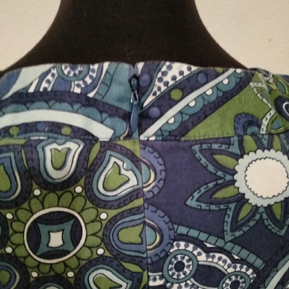Ann Taylor Paisley dress 4P.  C - Picture 5 of 5